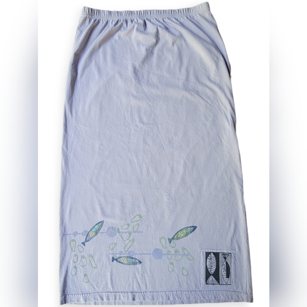 Vintage Blue Fish 1999 Pale Blue Skirt Blue Fish Size 1